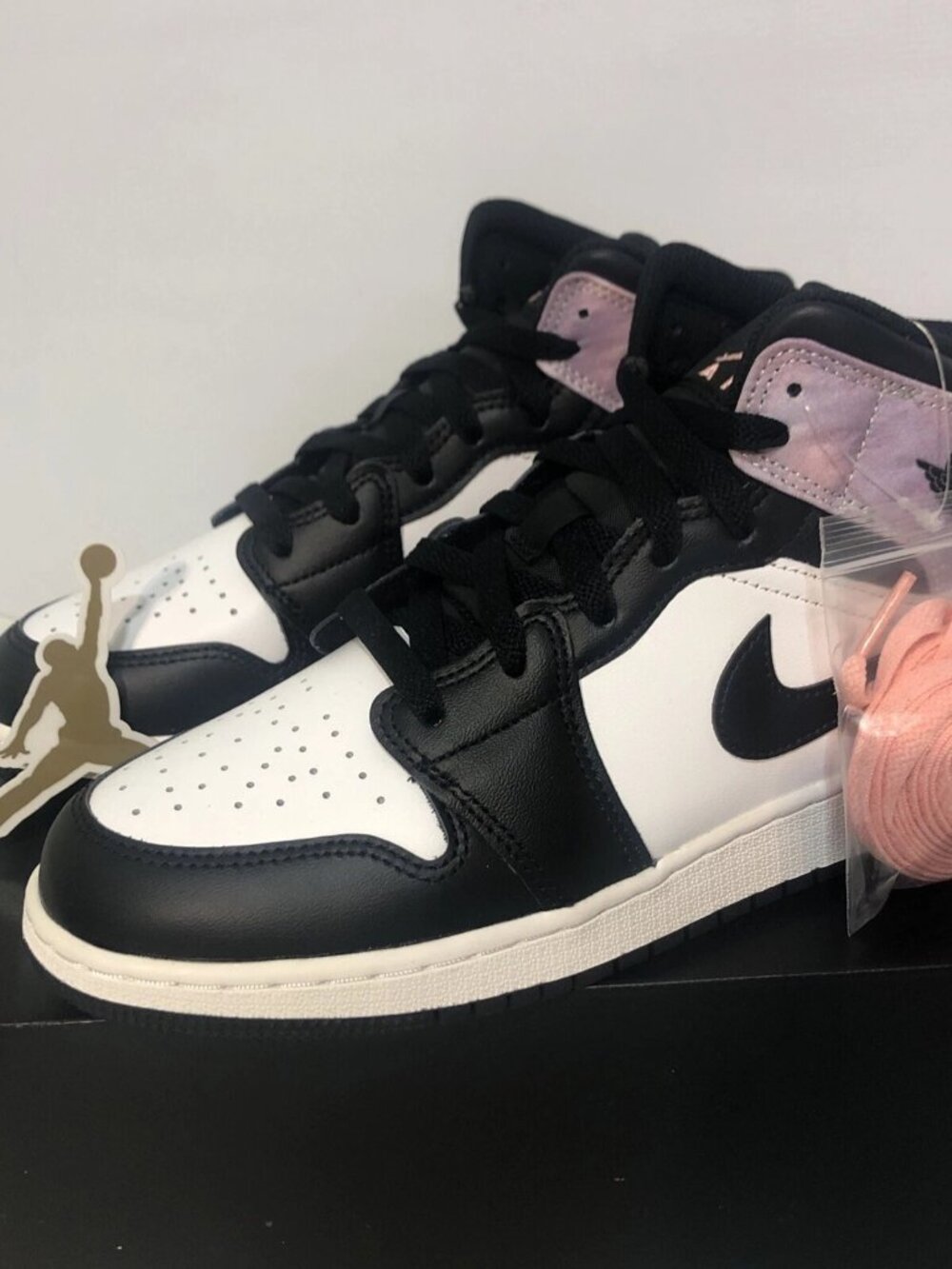 Air Jordan 1 Mid SE GS Zen Master Tie-Dye DM6216-001 Sneakers Women's Sz 8
